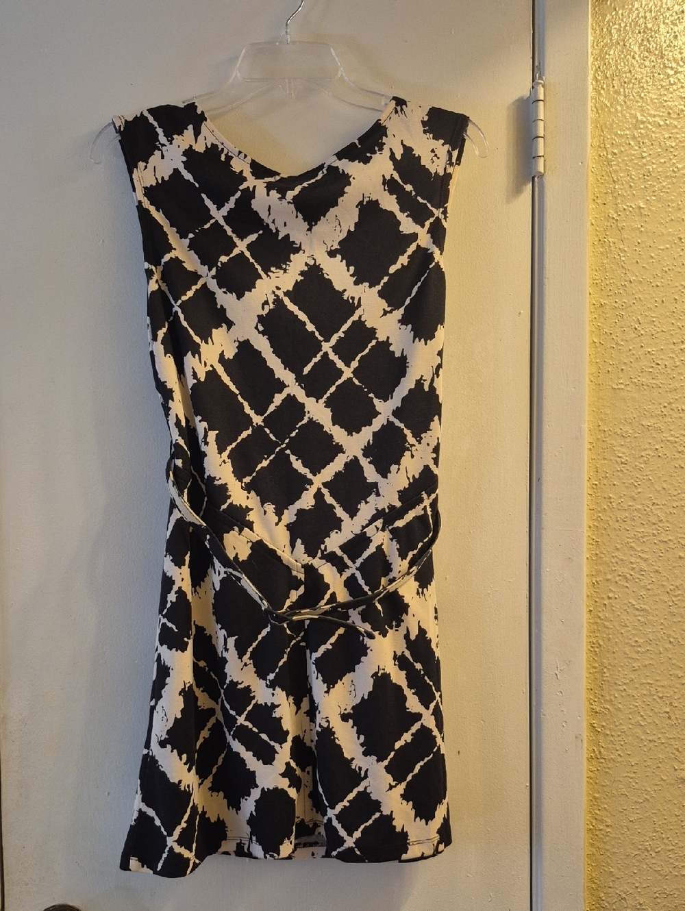 Charlotte Russe Black and White Abstract Print Dress